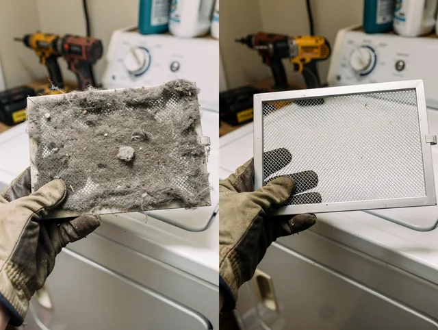 Professional lint trap cleaning by Barberton Dryer Vent Cleaning in Barberton