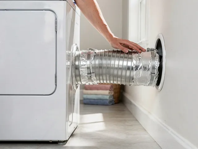 Professional dryer vent hose installation by Barberton Dryer Vent Cleaning in Barberton